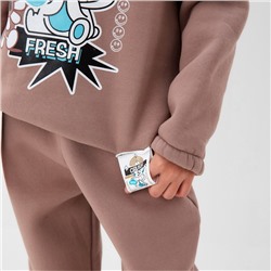 Толстовка (худи) для девочки MINAKU: CRUSH, тёмно-розовая, рост 104 см