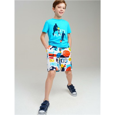 Комплект трикотажный для мальчиков: фуфайка (футболка), шорты