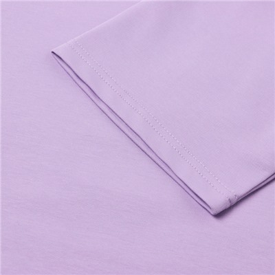 Футболка оверсайз с нашивкой женская MINAKU: One Most Brand, сиреневая, размер 46