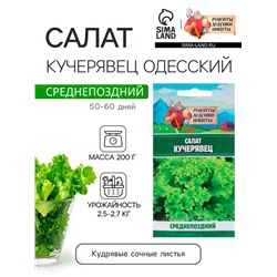 Семена Салат «Кучерявец Одесский», 0.5 г, «Рецепты дедушки Никиты»