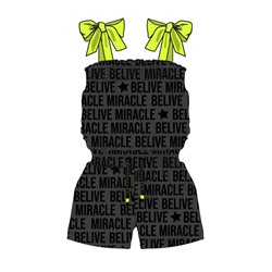 Полукомбинезон трикотажный для девочек