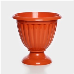 Вазон для цветов «Жасмин», 12 л, d=38 см, h=28 см, коричневый