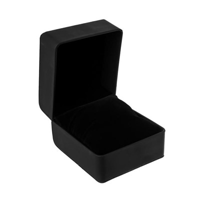 Шкатулка для часов 1 отделение «Чёрная с белой строчкой», матовая, 7.5×11×10.3 см