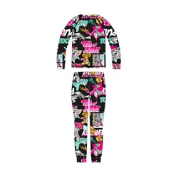 Термокомплект трикотажный для девочек: брюки, толстовка