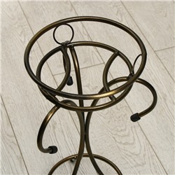 Подставка для цветов, напольная, на 1 горшок, d=17 см, бронзовая, «Пикассо»