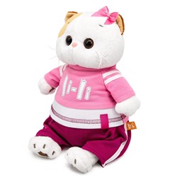 Мягкая игрушка «Кошечка Ли-Ли» в костюме в стиле спорт-шик, 24 см