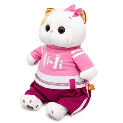 Мягкая игрушка «Кошечка Ли-Ли» в костюме в стиле спорт-шик, 24 см