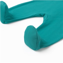 Ползунки детские MINAKU New Year's cars, рост 74-80 см, зелёные