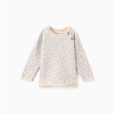 Джемпер вязаный Крошка Я Leo Baby рост 74-80 см, серый