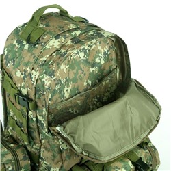 Рюкзак тактический туристический Storm tactic, 50 л, с карманами, расцветка пиксели, зелёный