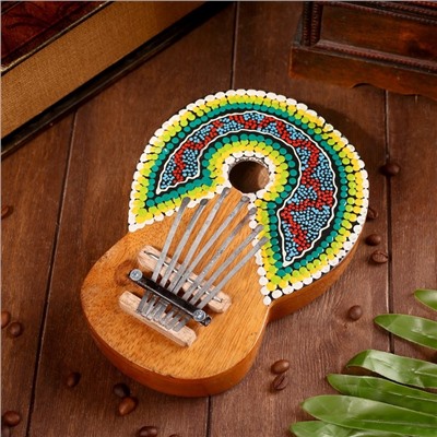 Сувенирный музыкальный инструмент «Калимба», 21×14.5×4 см, МИКС