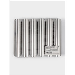 Формы для трубочек Доляна, набор 6 шт., 12×2.5 см, нержавеющая сталь