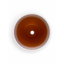 Горшок для цветов «Колор гейм», керамический, с поддоном, 5.9 л, белый