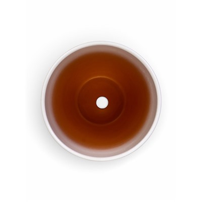 Горшок для цветов «Колор гейм», керамический, с поддоном, 5.9 л, белый