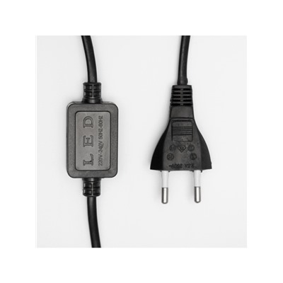 Светодиодная фигура «Снежинка», 54 см, дюралайт, 120 LED, 220 В, мерцание, свечение синий/белый