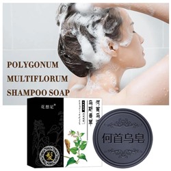 Натуральное твёрдое мыло-шампунь от выпадения волос и перхоти, с маслами ши и женьшенем, для мужчин и женщин, 70 г