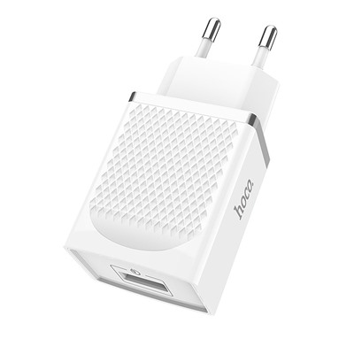 Адаптер Сетевой Hoco C42A QC3.0 USB 3A/18W (white)