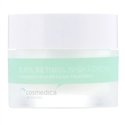 Cosmedica Skincare, Ночной крем с 2,5% сывороткой ретинола, ночная омолаживающая процедура, 50 г (1,76 унции)
