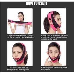 Бандаж для лица и подбородка, маска подтягивающая для коррекции овала лица, Lian Beauty Accessories компрессионная, многоразовая