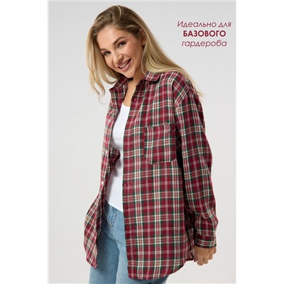 Рубашка женская в клетку