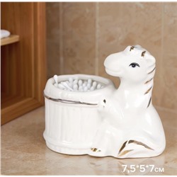 Подставка для ватных палочек Лошадь 8 см / B5484 /уп 120/ Символ года 2026 744984