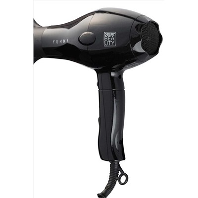 Dewal Beauty Фен для волос / Yummy Aqua HD1000-Black, 2000 Вт, черный KRISTALLER, 1108483
