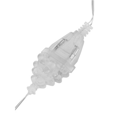 Удлинитель для комнатных гирлянд, 5 м, прозрачная нить, УМС-вилка
