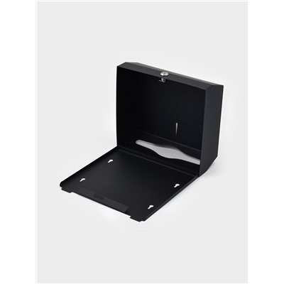 Диспенсер для бумажных полотенец в листах Stölz, 28.5×26.5×10 см, нержавеющая сталь, чёрный