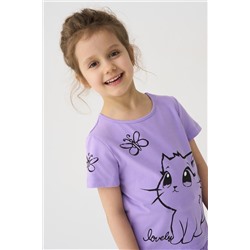 Фуфайка трикотажная для девочек (футболка), 2 шт в комплекте PLAYTODAY, 1240033