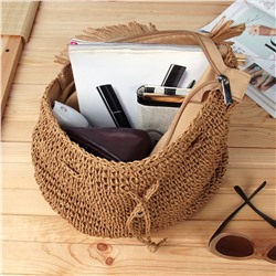 Рюкзак плетеный 30 см / DW-16 /уп 25/50/коричневый