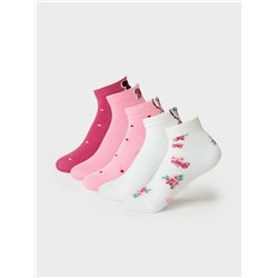 Носки детские трикотажные для девочек, 5 пар в комплекте
