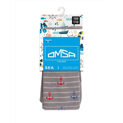 Omsa Колготки OMSA kids Collant 13P62-2 с рисунком (якорь на полосках)