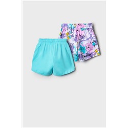 Шорты трикотажные для девочек, 2 шт в комплекте PLAYTODAY, 1240260