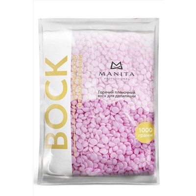 Manita Professional Воск для депиляции в гранулах синтетический, пион, 100 г KRISTALLER, 1111018