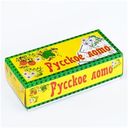 Русское лото «На каждый день», 24 карточки, 90 бочонков из дерева, 20 фишек