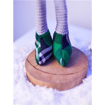 Фигура «Гном в зелёном» 54 см, текстиль, 1 LED, от батареек AG13×3, свечение тёплое белое