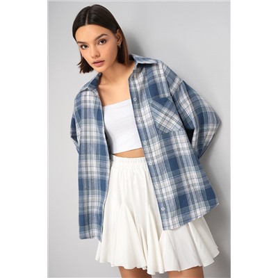 Рубашка женская в клетку Happyfox