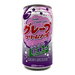 Напиток газированный б/а «Крем-сода» со вкусом винограда Grape Cream Soda Tominaga, Япония, 350 мл Акция