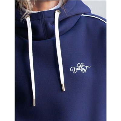 Худи среднего объема из эластичного футера трехнитики c начесом