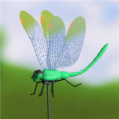 Штекер «Стрекоза Сенди», 14×9 см/45 см, набор 6 шт., МИКС