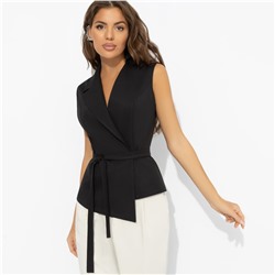 Жилет приталенный, Заслужить премию (черный)