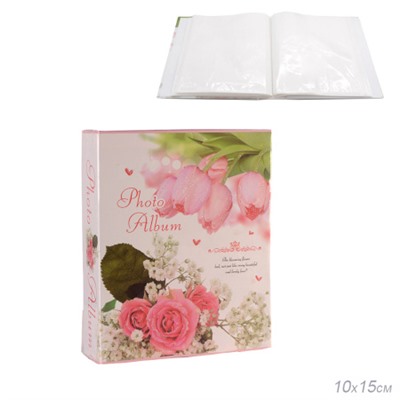 Фотоальбом 80 фото 10x15 Цветы / 9082 /уп 48/