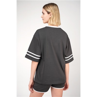 Женский костюм оверсайз из хлопка Happyfox