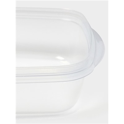 Набор контейнеров для хранения еды Darel plastic «Трио», 3 шт., 700 мл, пластик, прозрачный, крышка МИКС