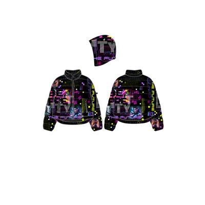 Куртка текстильная с полиуретановым покрытием для девочек