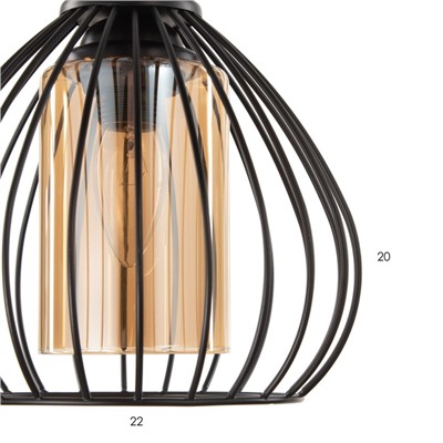 Светильник BayerLux 2088/3BK E27 40 Вт черный