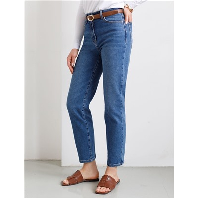 Джинсы дудочки из эластичного плотного денима