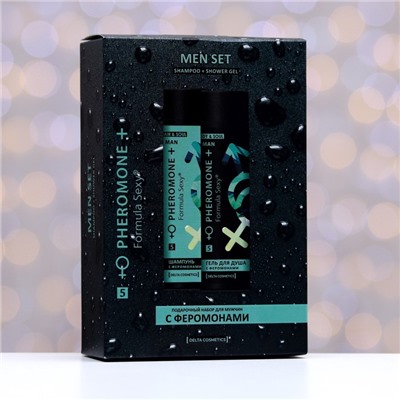 Подарочный набор косметики мужской Formula Sexy №5, гель для душа 250 мл+шампунь 250 мл (по мотивам Egoiste Platinum (Chanel)