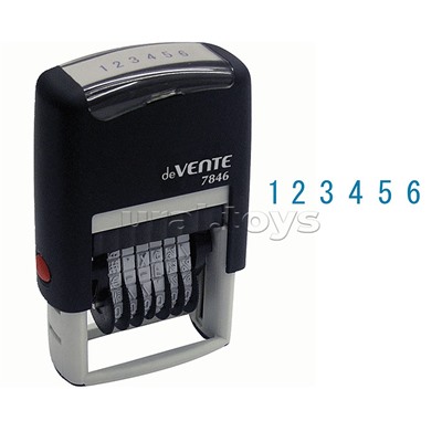 Нумератор автоматический 7846, 6-ти разрядный 4 мм, в блистере