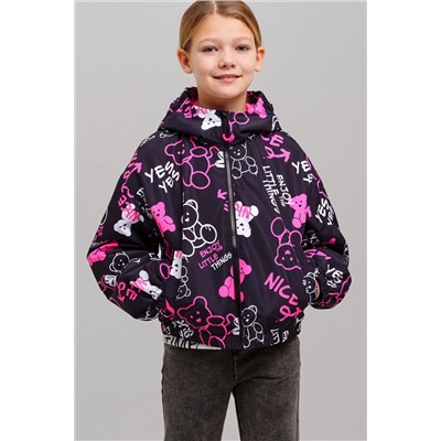 Куртка текстильная с полиуретановым покрытием для девочек (ветровка) PLAYTODAY, 1231511